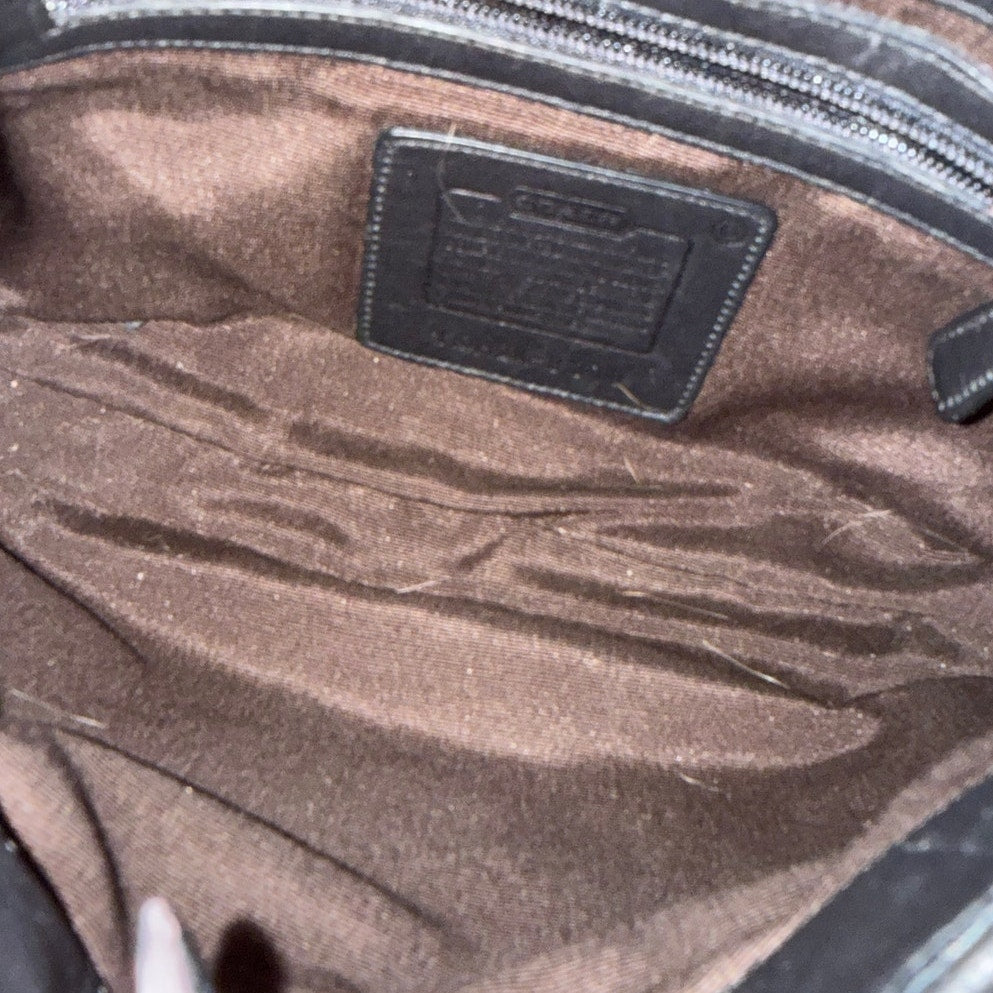 y2k COACH Vintage 2002 Black Mini Legacy 8319 Shoulder Bag Hobo