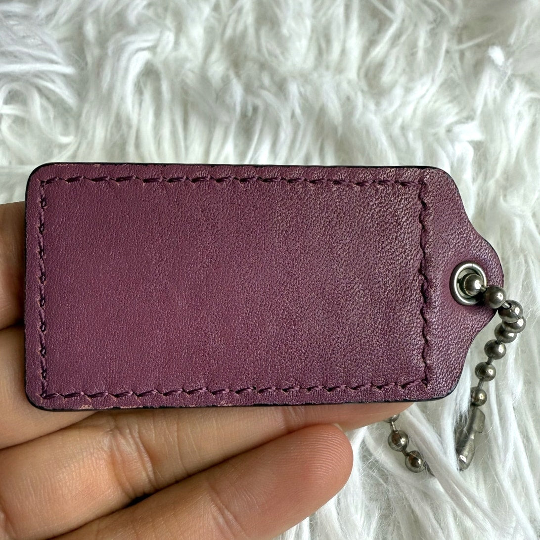 2" COACH Fob Bag Charm Hang tag Hangtag