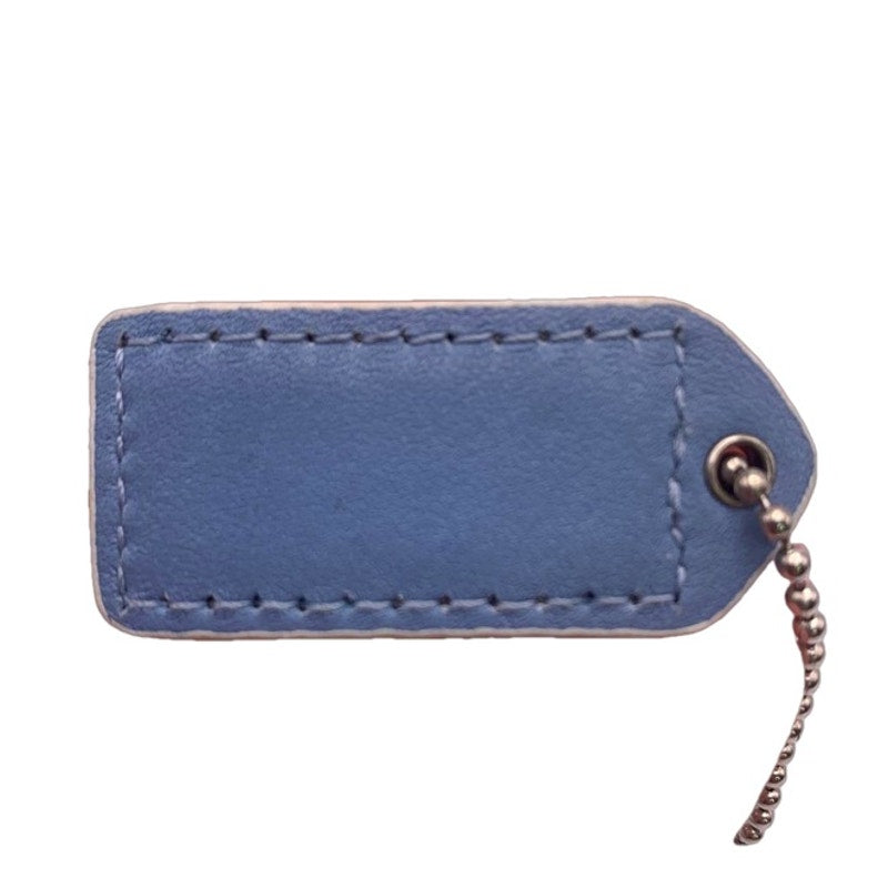 1.5" y2k COACH Vintage Fob Bag Charm Hang tag Hangtag