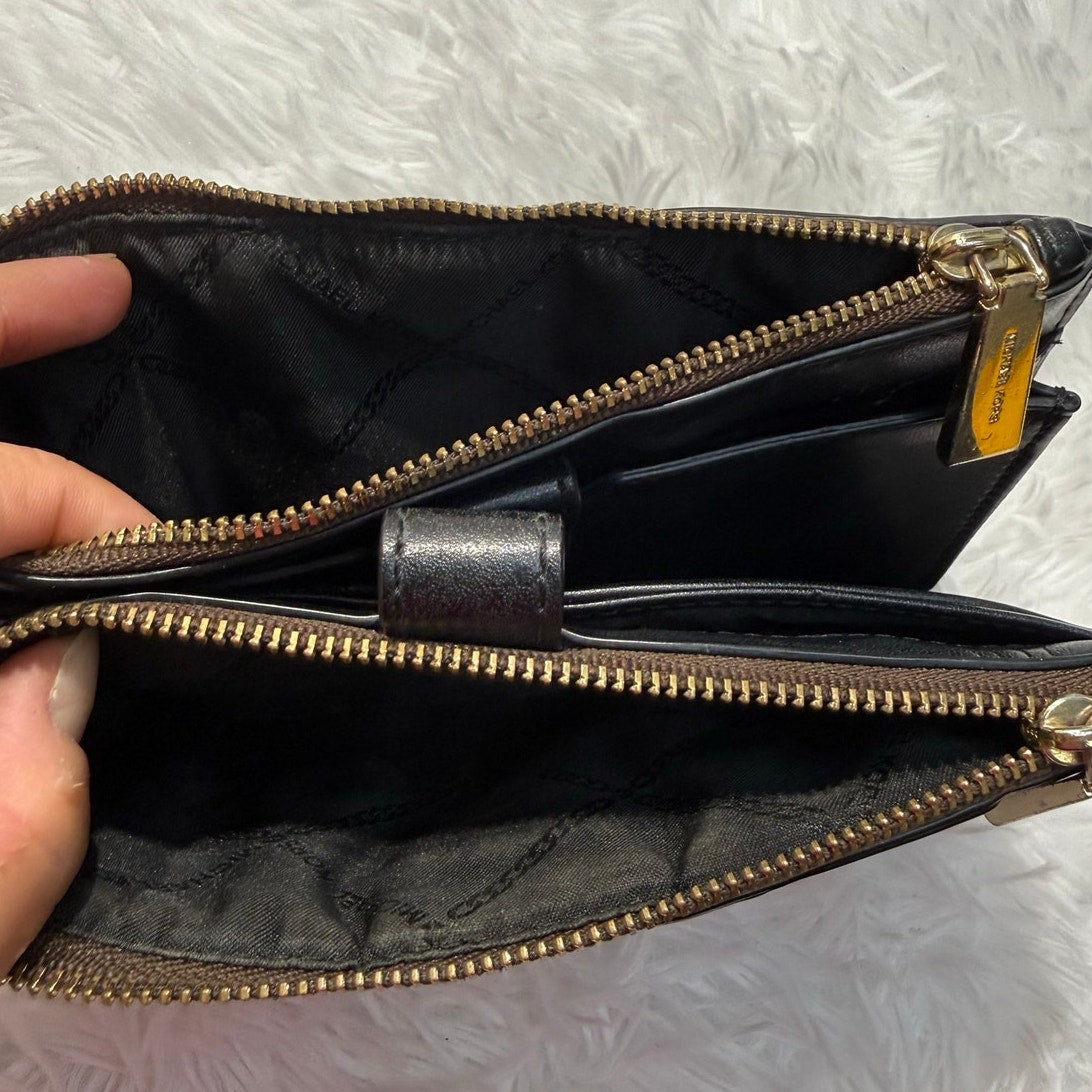 Michael Kors Jet Set Leopard Print Double-Zip Wristlet