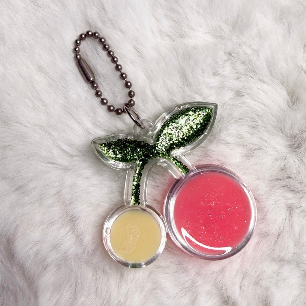 Fashion Cherry Cherry Glitter Bag Fob Charm Bag