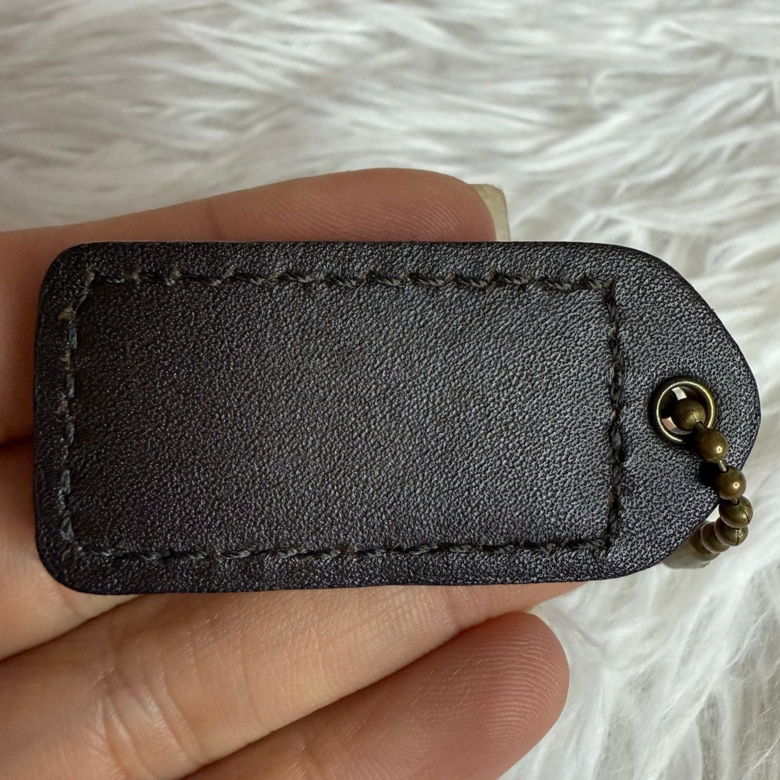 2" y2k COACH Vintage Fob Bag Charm Hang tag Hangtag