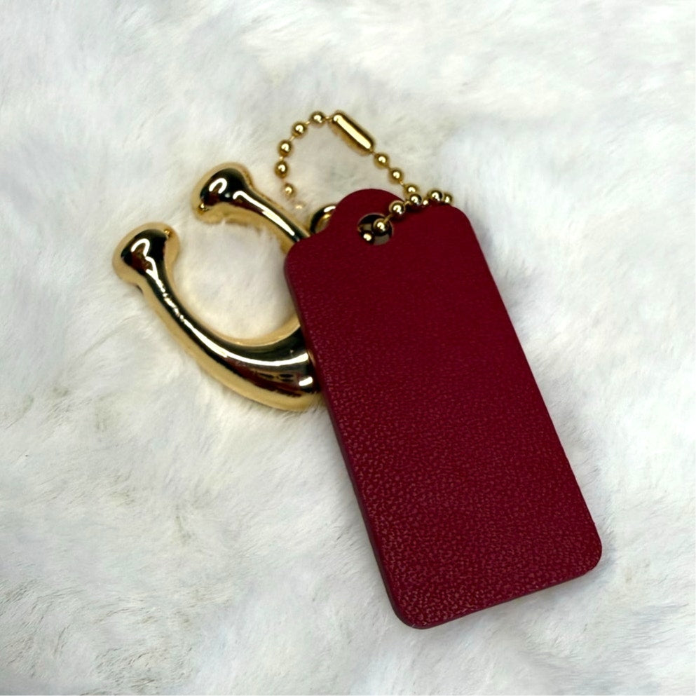 COACH "C" Hang Tag Hangtag Key Fob Bag Charm