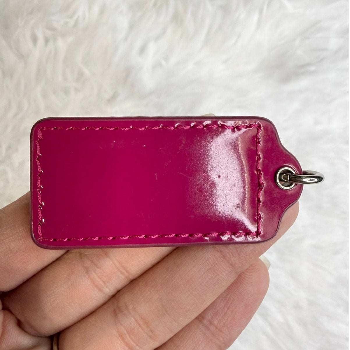 2" COACH Fob Bag Charm Hang tag Hangtag