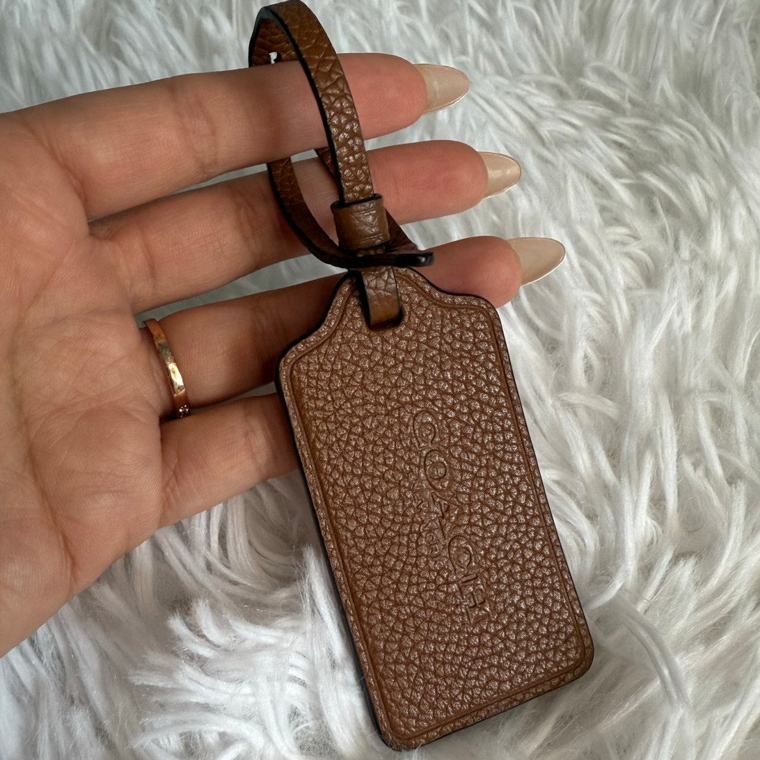 2.5" COACH Fob Bag Charm Hang tag Hangtag