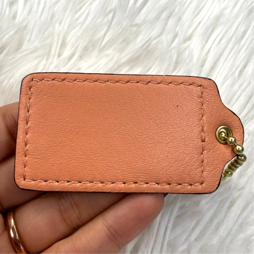 2.5" COACH Fob Bag Charm Hang tag Hangtag