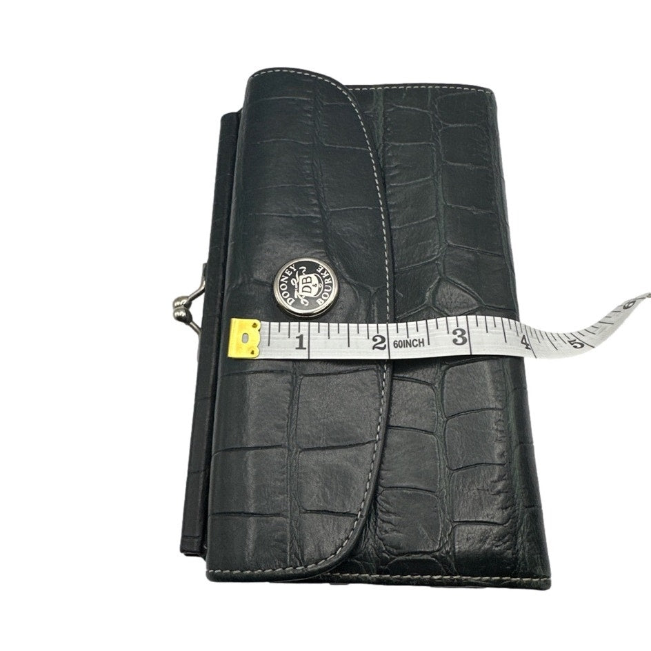 Vintage DOONEY & BOUKE y2k Black Kisslock Wallet