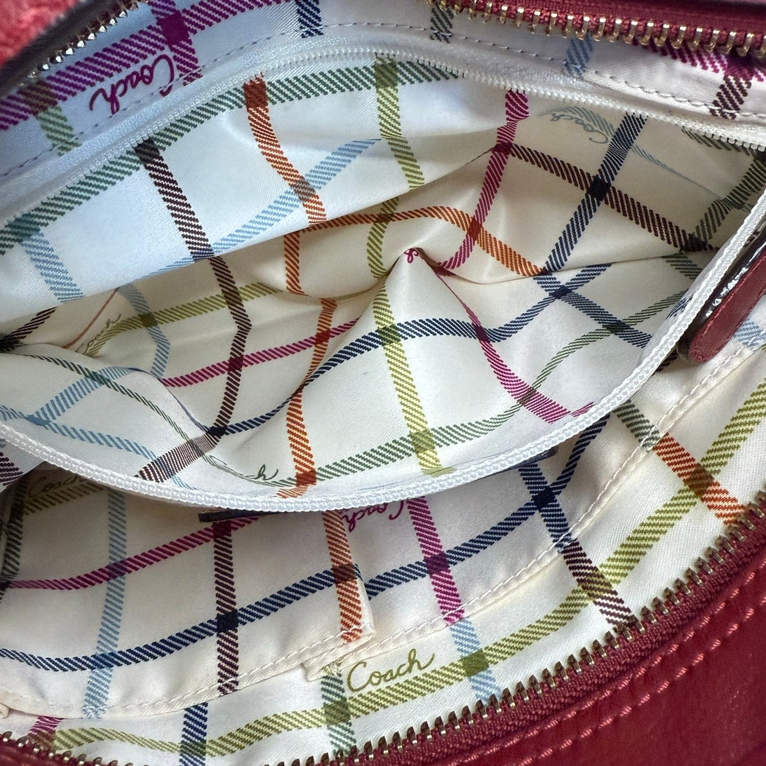 y2k COACH Legacy Red Crossbody Shoulder Bag