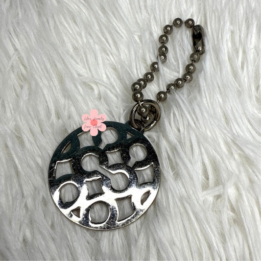Coach Metal Circle Hangtag Hang Tag Bag Charm