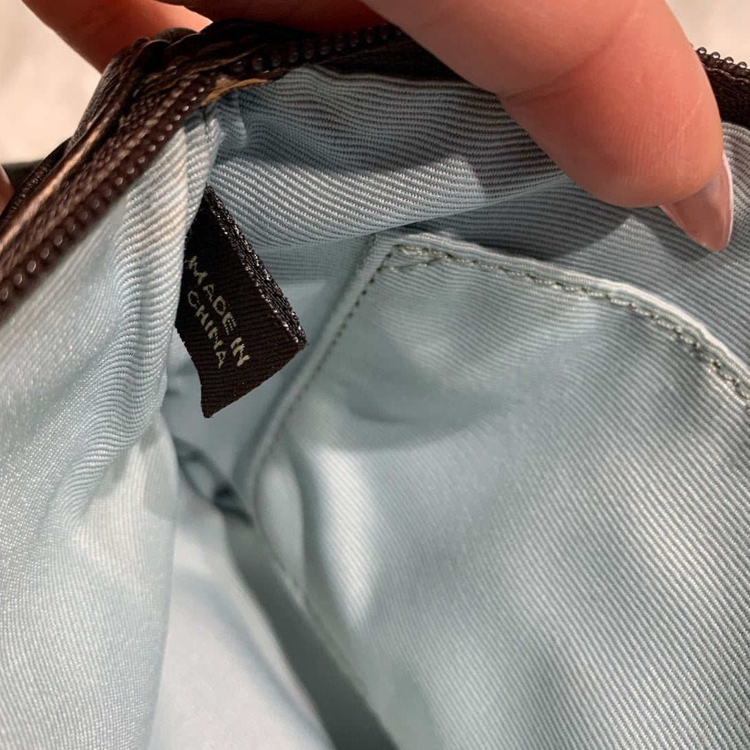 y2k COACH Bronze Turnlock Wristlet