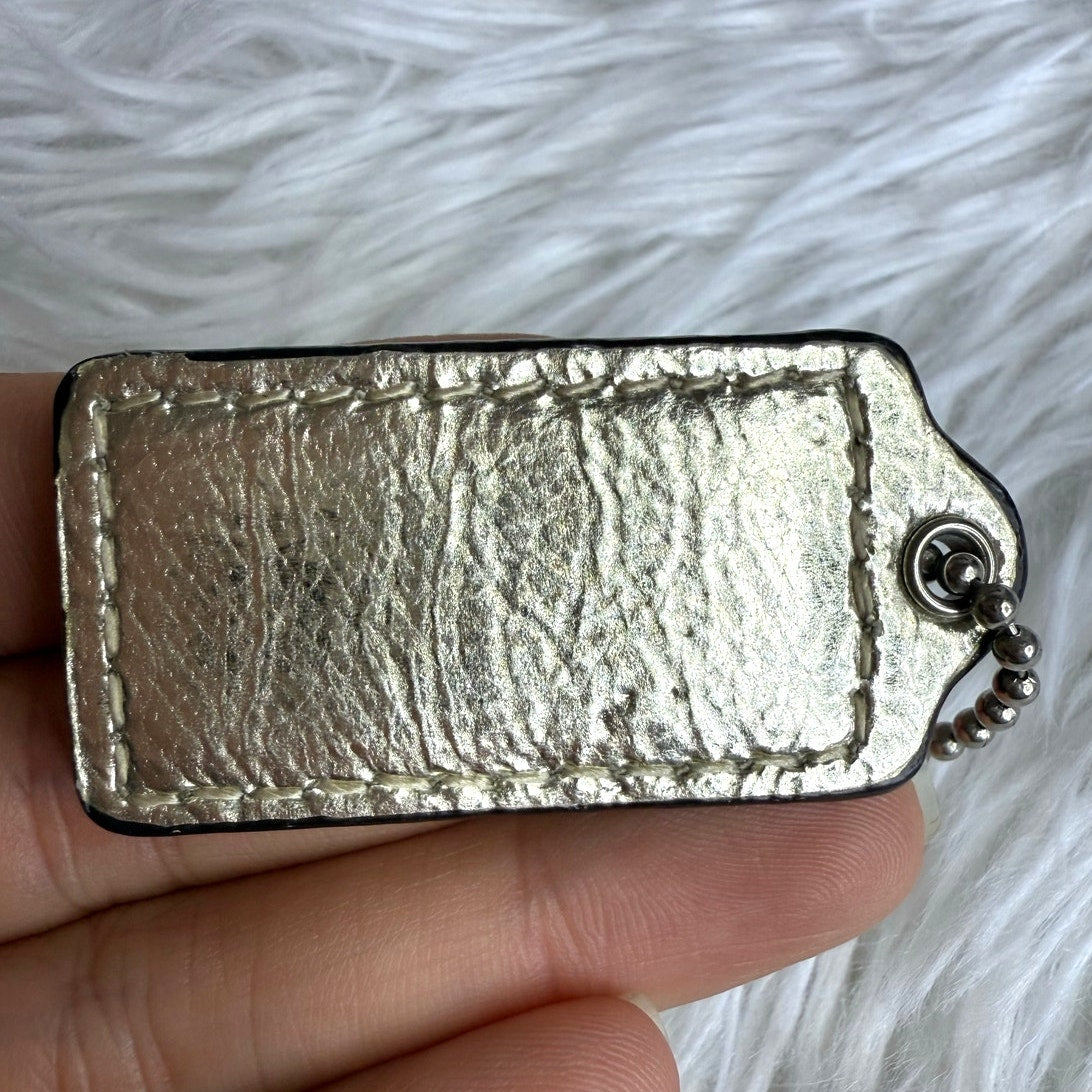 1.5" COACH Fob Bag Charm Hang tag Hangtag
