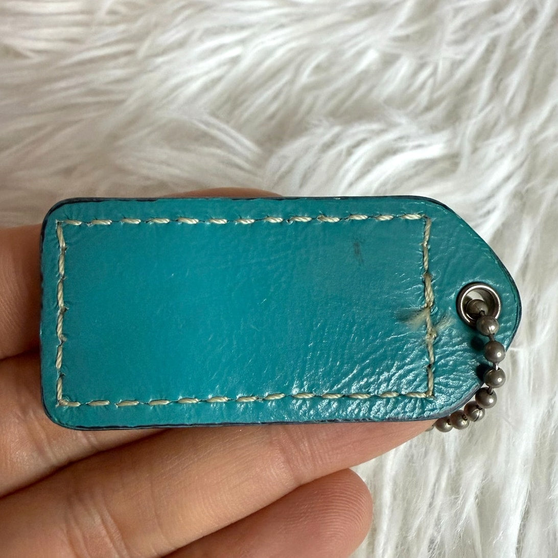 2" y2k COACH Fob Bag Charm Hang tag Hangtag
