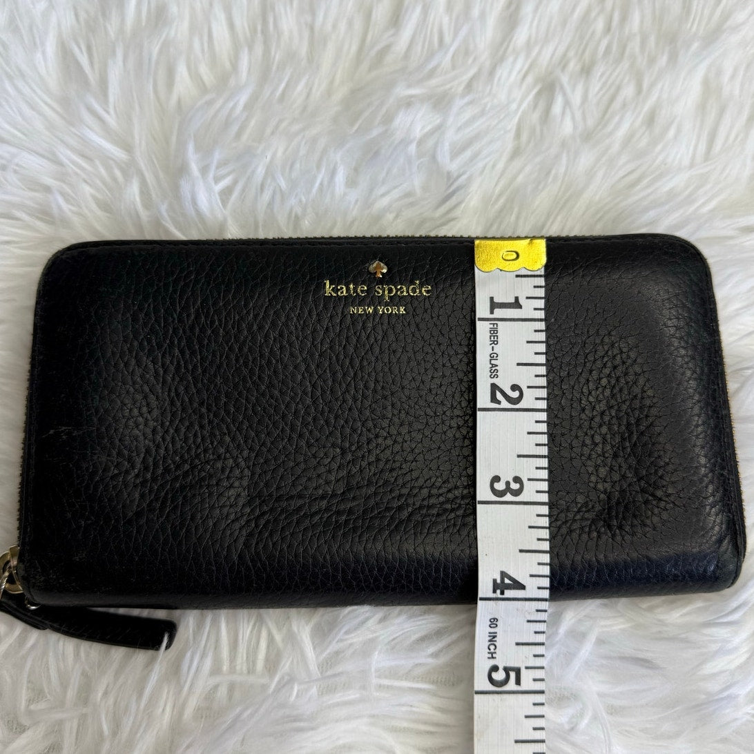 Kate Spade New York Black Zip Around Wallet