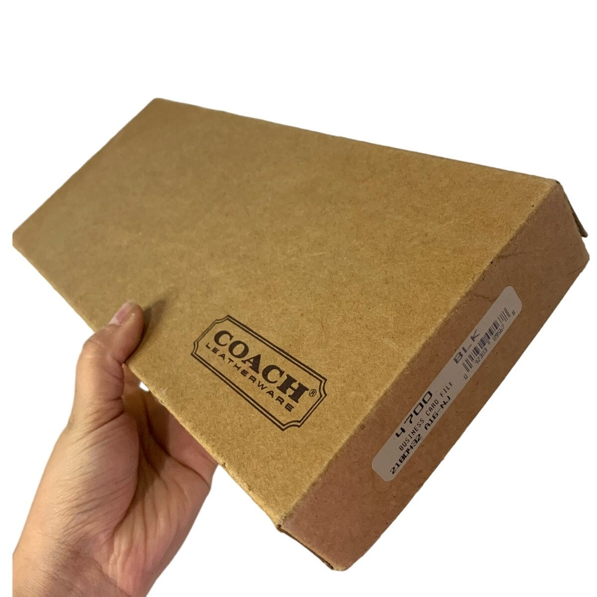 Vintage COACH Black 4700 Business Card File with Box