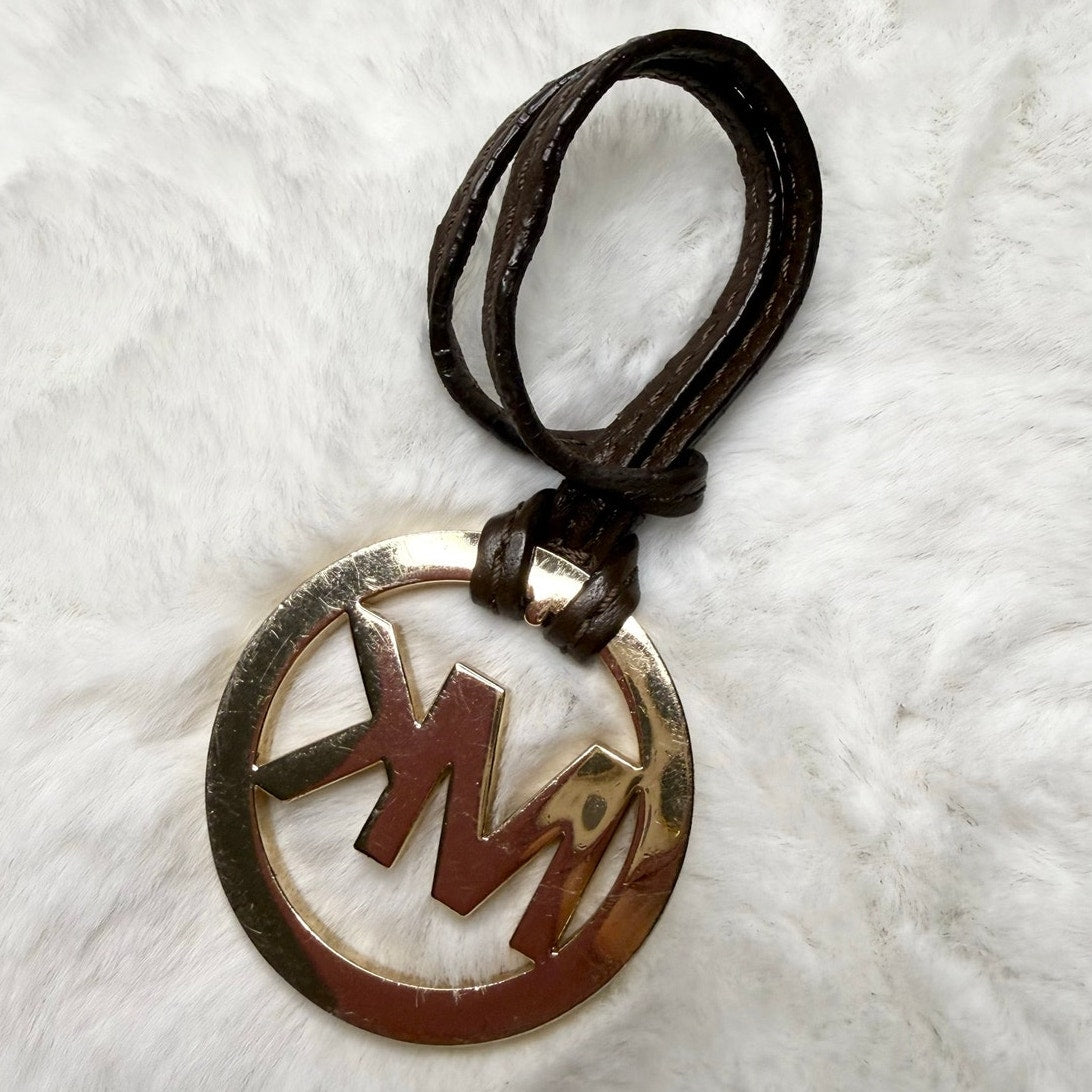 Michael Kors Brown Gold key fob bag charm