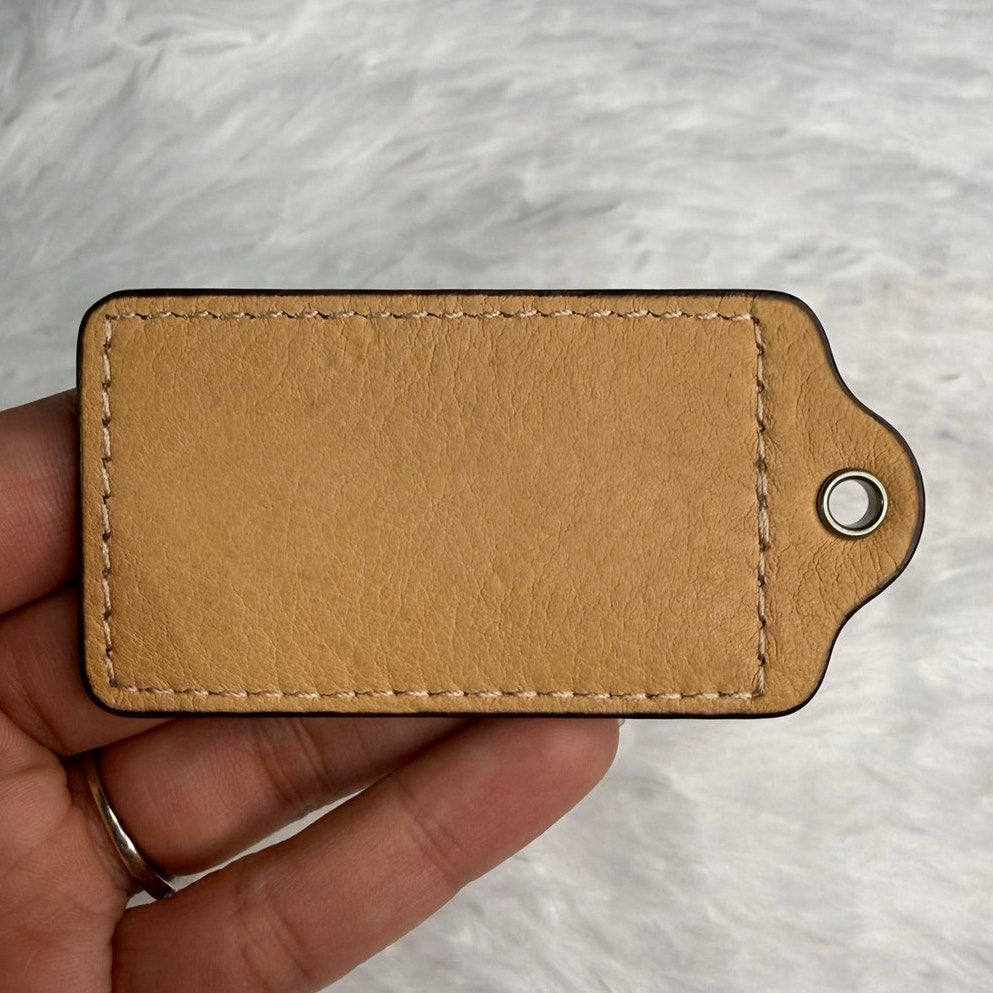 2.5" COACH Fob Bag Charm Hang tag Hangtag