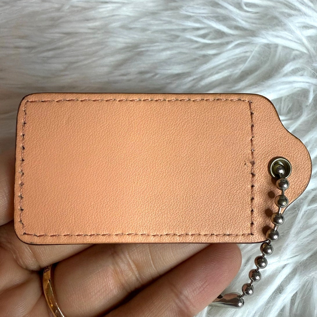 3" COACH Fob Bag Charm Hang tag Hangtag