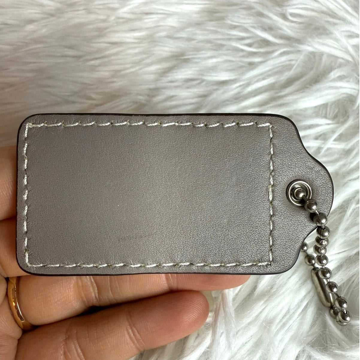 3" COACH Fob Bag Charm Hang tag Hangtag