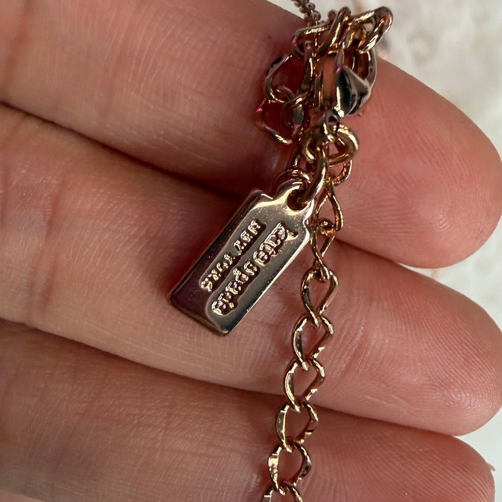 KATE SPADE New York Gold Rose Patin Rise Shine Necklace