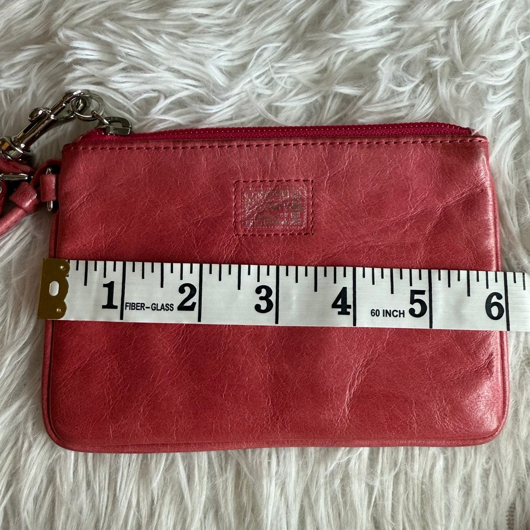 COACH Limited Edition Poppy Pink Wristlet