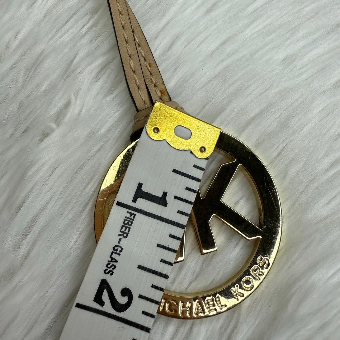 Michael Kors Beige Gold Bag Charm