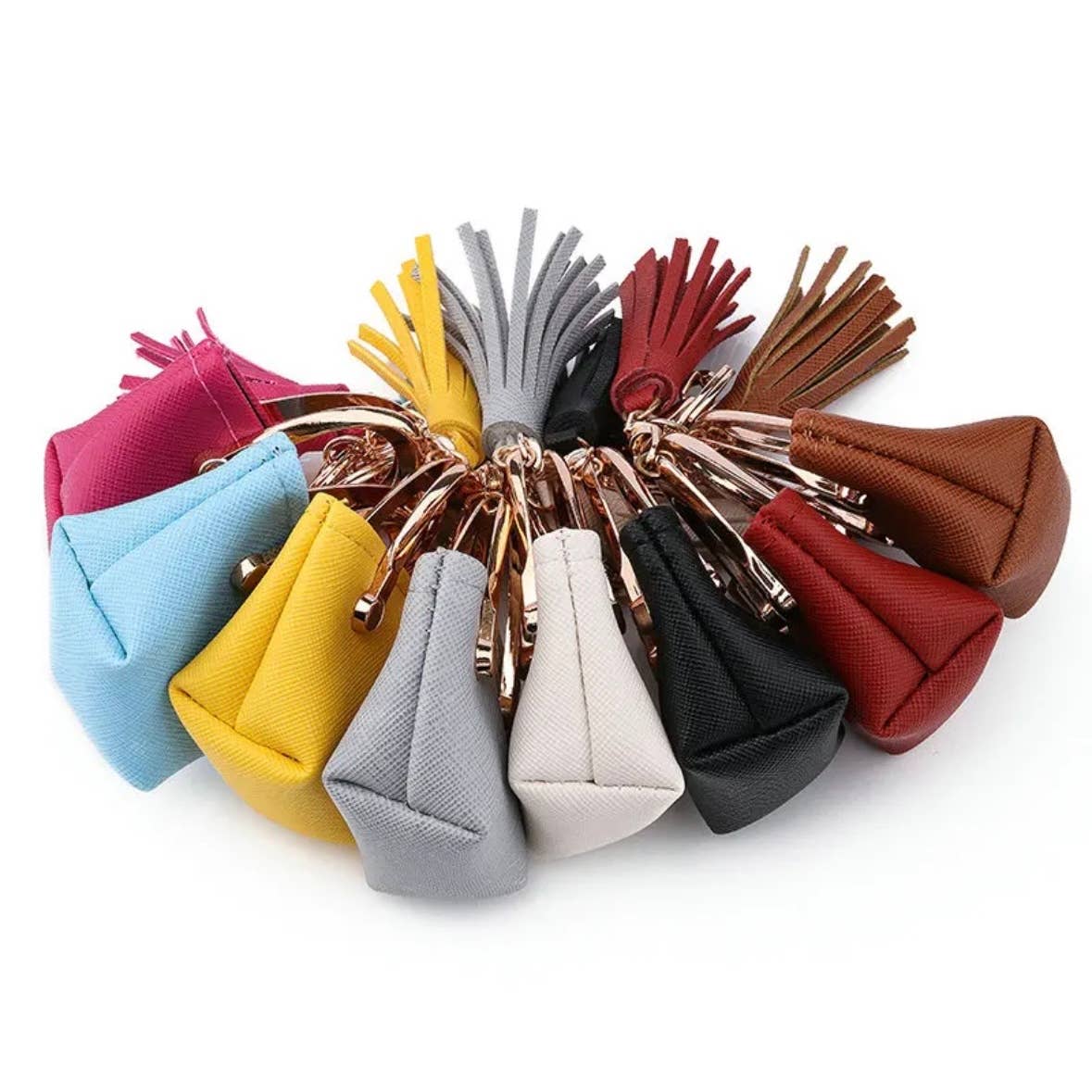 NIB Mini Keyring / Key Charm Coin Purse Keychain Pendant with Tassel