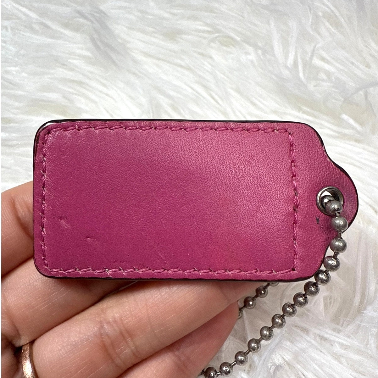 2" COACH Fob Bag Charm Hang tag Hangtag