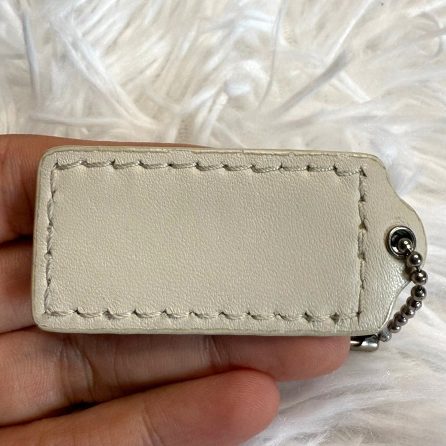1.5" COACH Fob Bag Charm Hang tag Hangtag