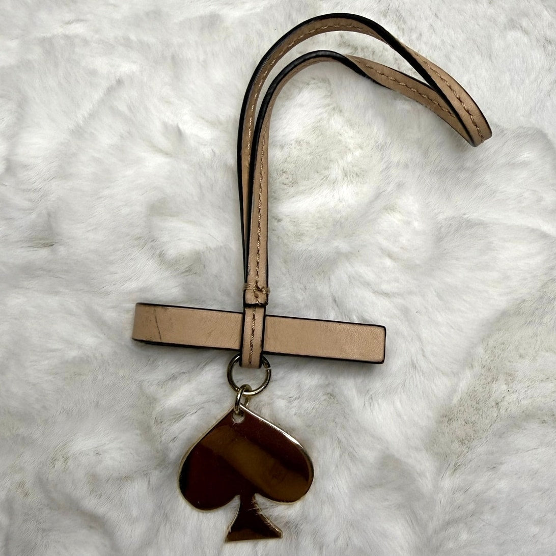 Kate spade New York Tan Spade key fob bag charm