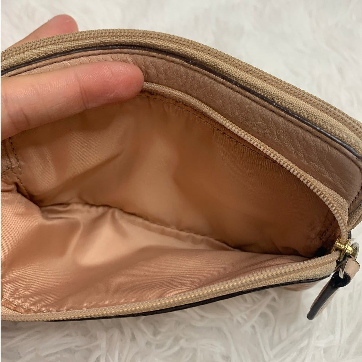 Coach Beige Pouch