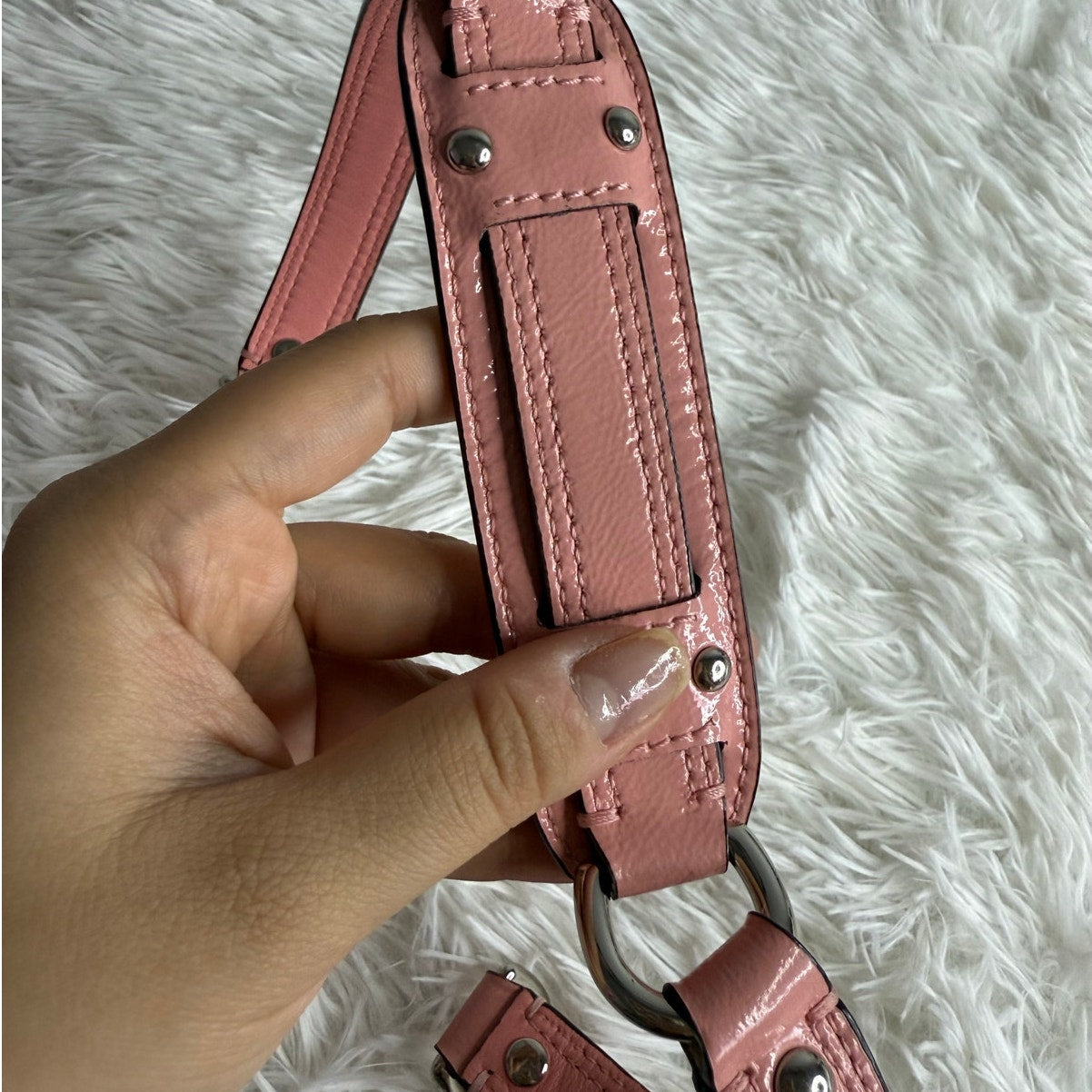 Pink Patent Leather Replacement Strap
