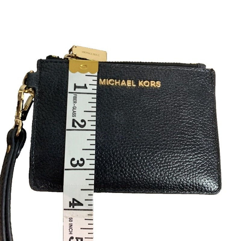 Michael Kors Black Cardholder Coin Purse with Wristlet Strap