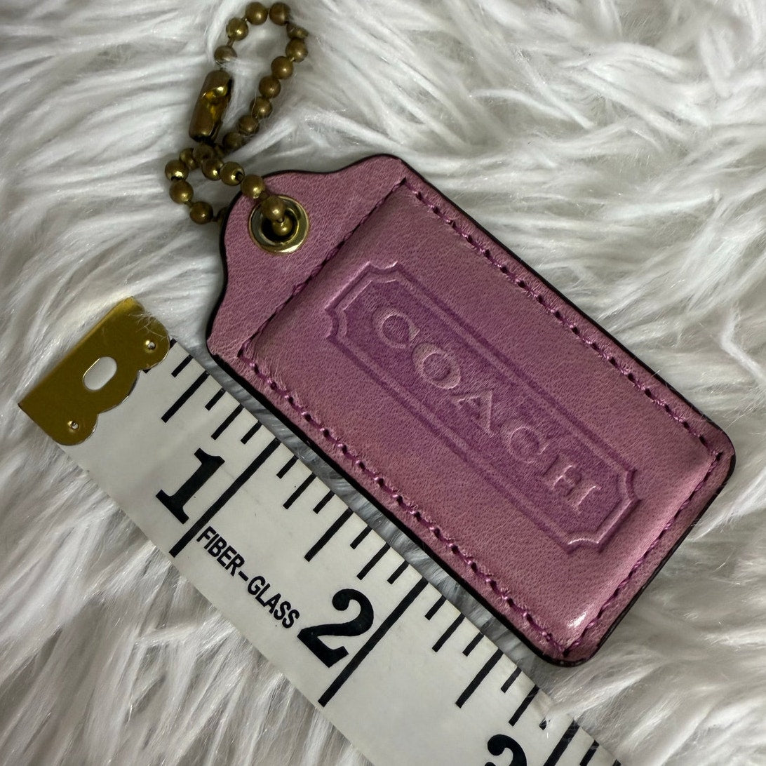Coach lavender pink Replacement HangTag Bag Charm