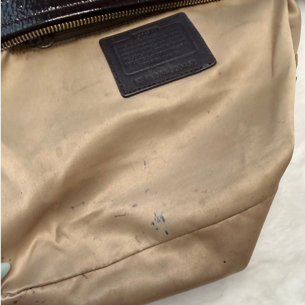 SALE Coach Ashley Dark Brown Patent Leather Shoulder Bag F20462