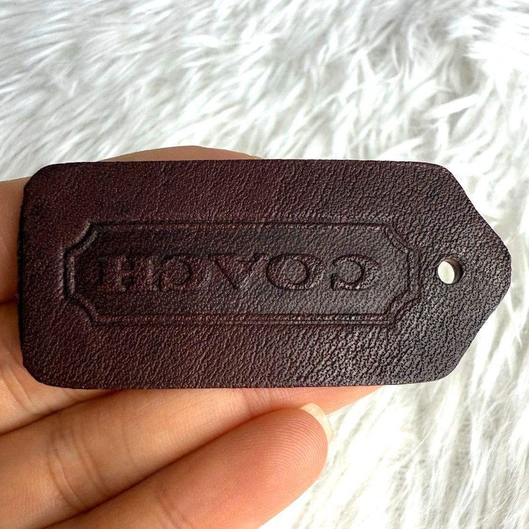 Vintage COACH Fob Bag Charm Hang tag Hangtag