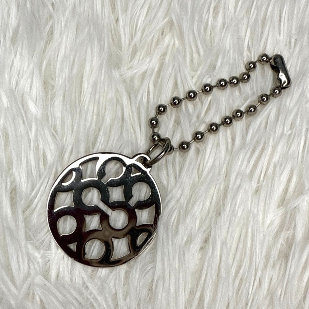 1.5" Coach Metal Circle Replacement Hangtag Hang Tag Bag Charm