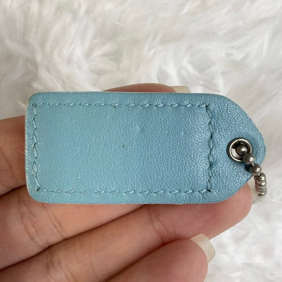 1.5" y2k COACH Fob Bag Charm Hang tag Hangtag