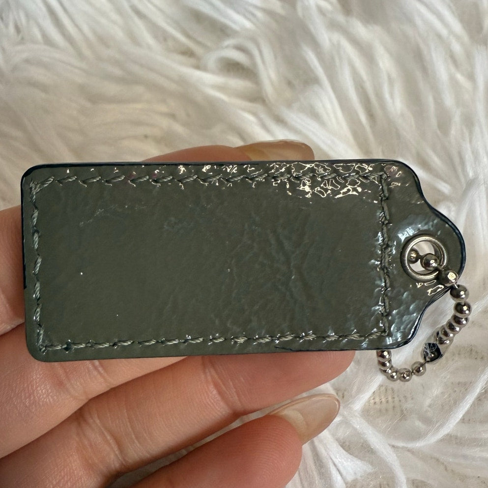 2" COACH Fob Bag Charm Hang tag Hangtag