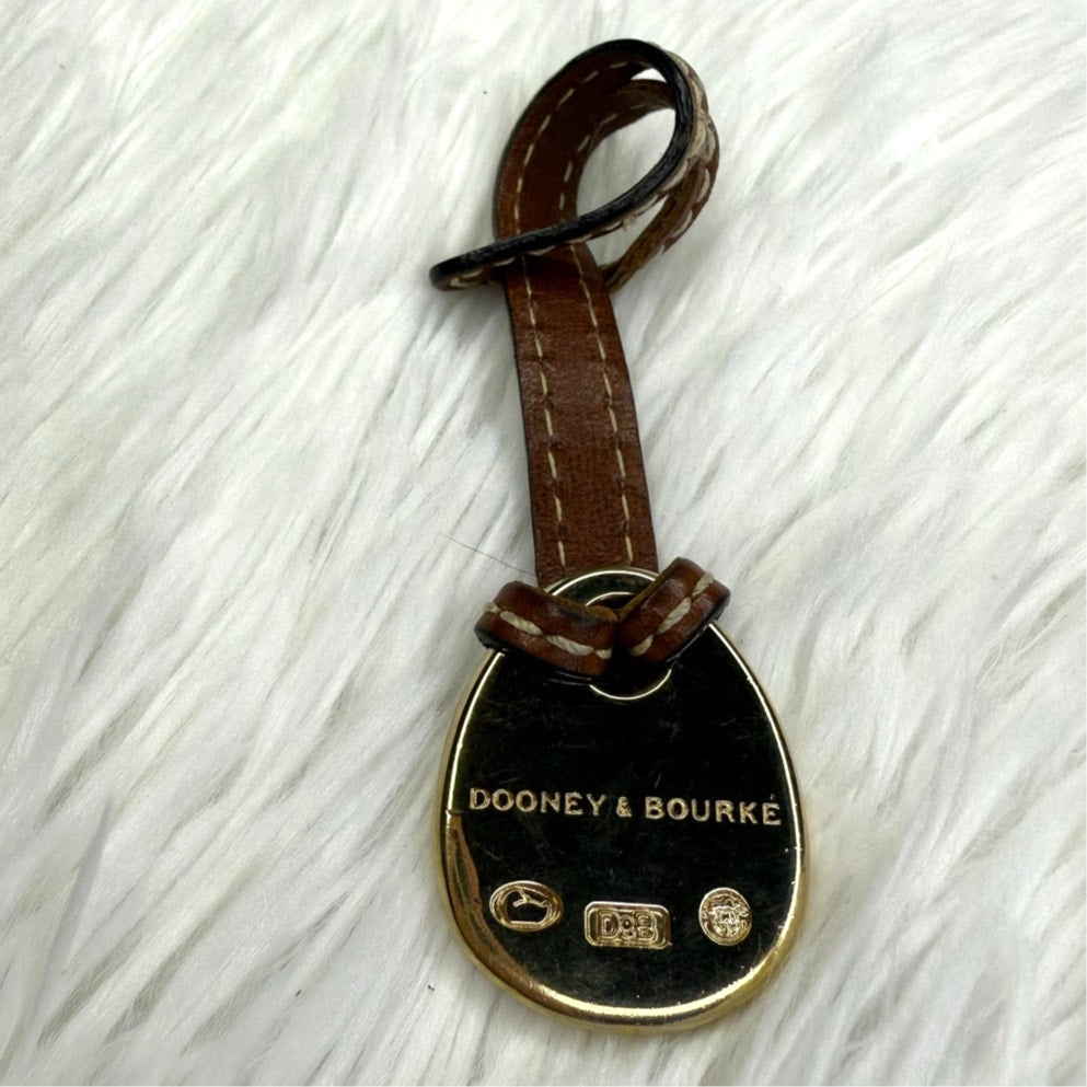 1" DOONEY & BOURKE Orange Duck Brown Bag Charm