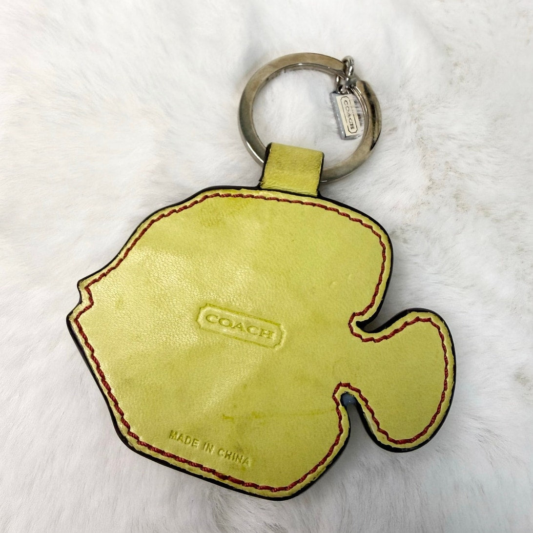 Vintage COACH y2k Fish Key Fob 1674 Bag Charm