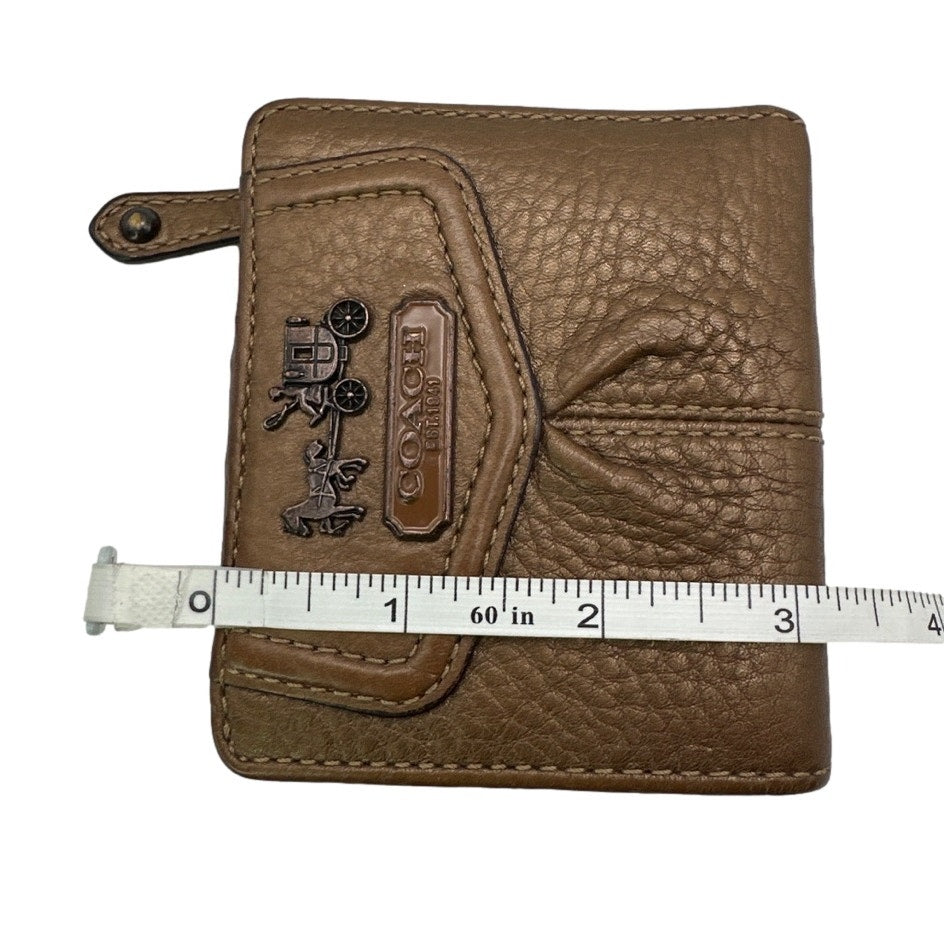 y2k COACH Vintage Carriage Bronze Wallet