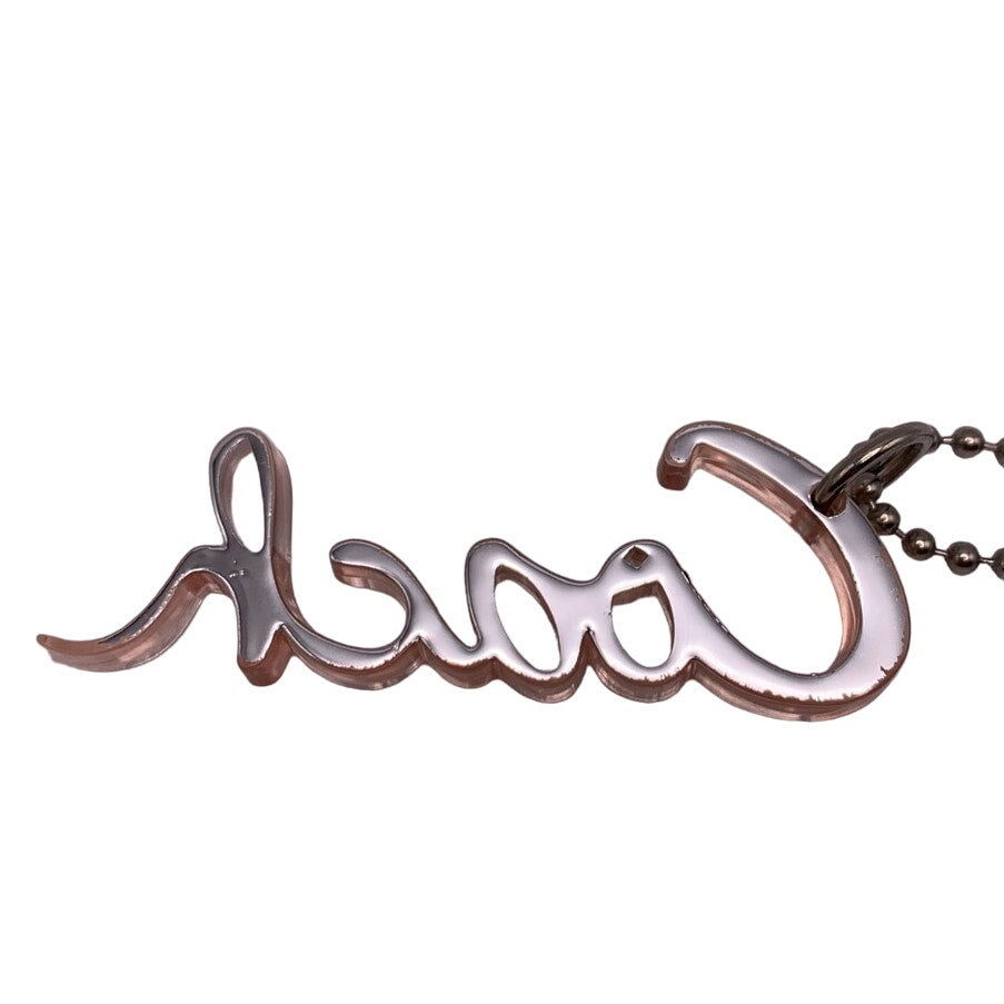 2.5" COACH Poppy Signature Script Hangtag Hang Tag Bag Charm