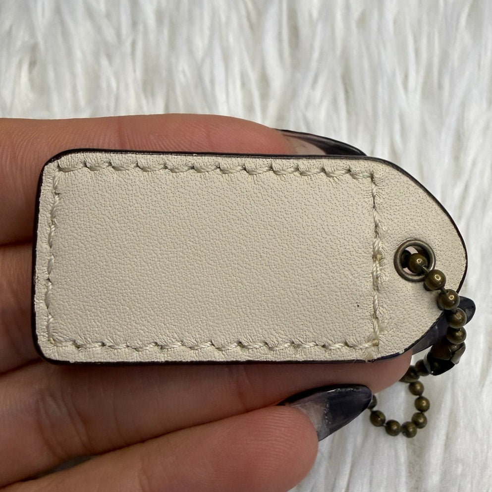 1.5"" y2k COACH Vintage Fob Bag Charm Hang tag Hangtag