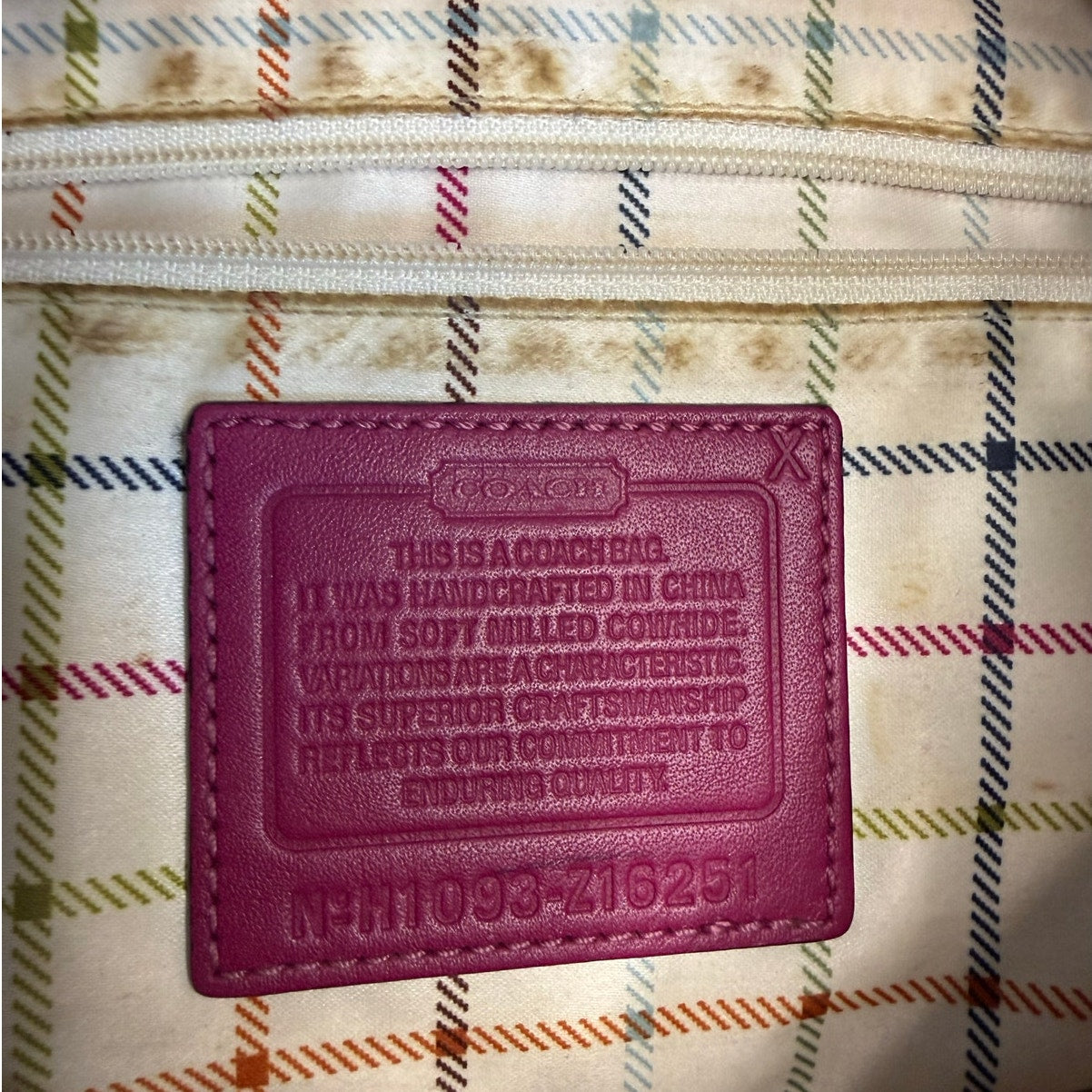 y2k COACH Z Ergo Leather Small Hobo Shoulder Bag