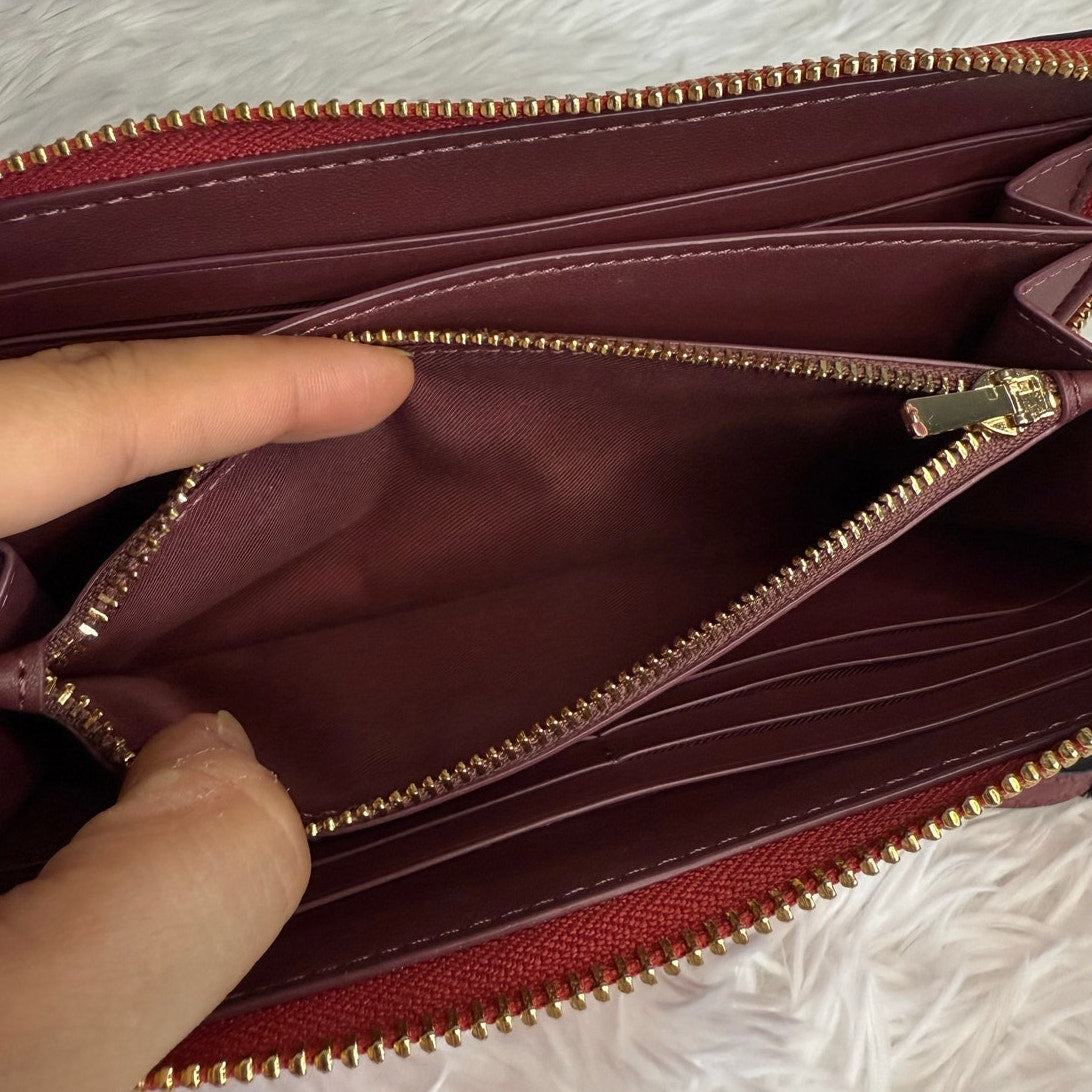 COACH Long Zip Around Wallet With Horse And Carriage