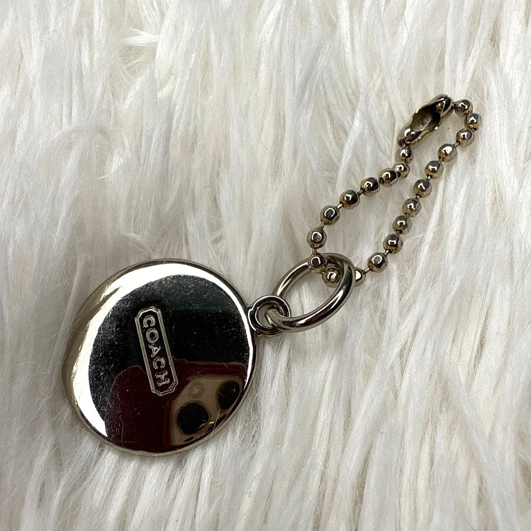 1" Coach Metal Circle Replacement Hangtag Hang Tag Bag Charm