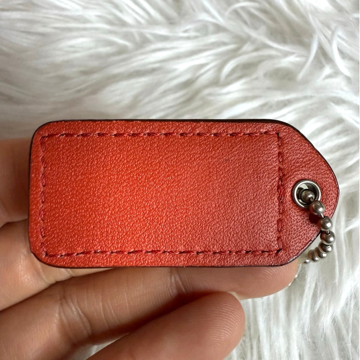 1.5" y2k COACH Vintage Fob Bag Charm Hang tag Hangtag