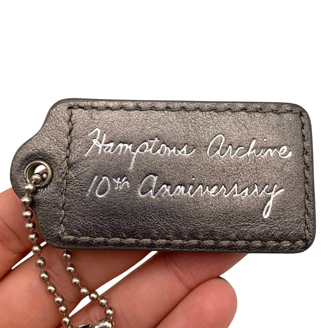 2" COACH Hampton Archive 10th Anniversary Fob Bag Charm Hang tag Hangtag