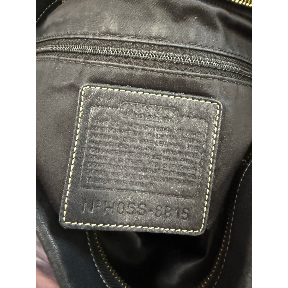 Vintage Coach y2k Hamptons Pleated Leather Hobo Shoulder Bag