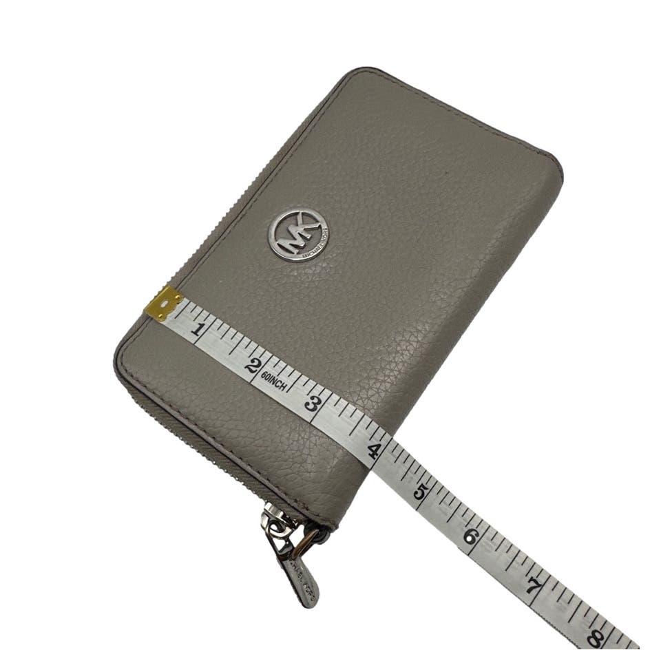 MICHAEL KORS Gray Zip Around Wallet